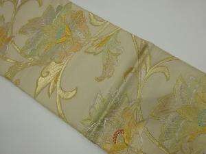 アンティーク　唐花模様織り出し袋帯（材料）